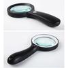 With 2 LED Light Hand Held Magnifying Glass Illuminated Magnifier  Jewelry Identification
