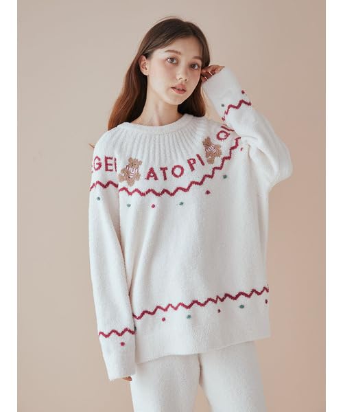 Gelato Pique Holiday Nordic Pullover PWNT245159IVRF