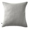 Pillowcase Woven-dyed Small Squares Deco "Gaïa Mix" 60 X 60 Cm &; 50 X 70 Cm "Cotton Gauze" - Gaïa Mix Cloud - 60 X 60 Cm