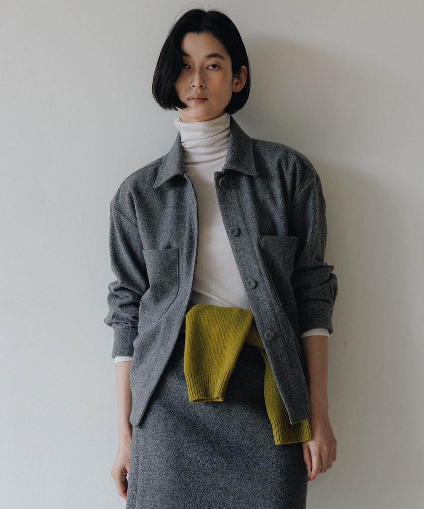 Blankroom Her Margaret Wool Jacket_Gray