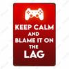 Предупреждение Angry Gamer, винтажная жестяная вывеска, постер с повторением игр, клубный домашний декор для спальни, игра для сна, забавные наклейки на стену, доска N379