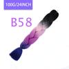 MISQUEEN Yaki Soft Hair Ombre Crochet Braiding Hair Extension For Braid 24 Inch Pink Synthetic Crochet Hair Jumbo Braid Hair