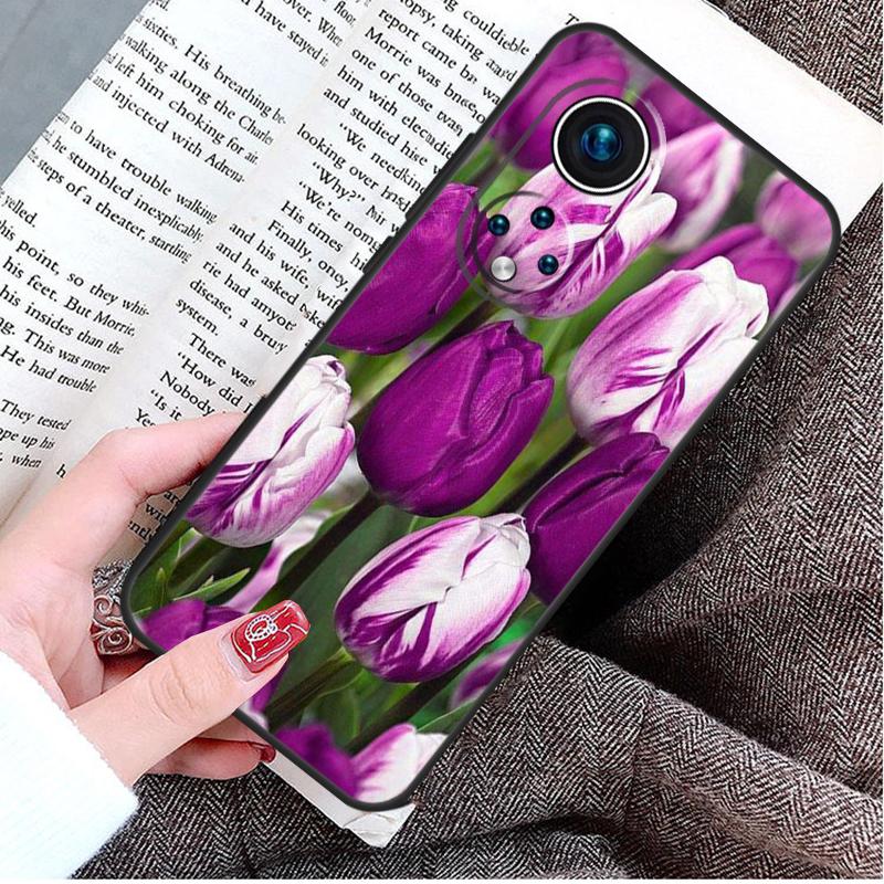 Чехол-цветок с весенними тюльпанами для Honor Magic 5 6 7 8 Pro Honor Win RT X9d X9c X9b X9a X8c X8b 50 70 90 400 200 Lite