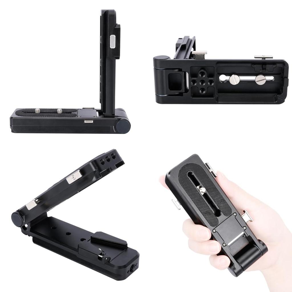 NICEYRIG Mount Mount Foldable TV Camera Plate Arca Swiss Plate Manfrotto Standard Plate Quick Release DSLR V-Lock L-Bracket -598