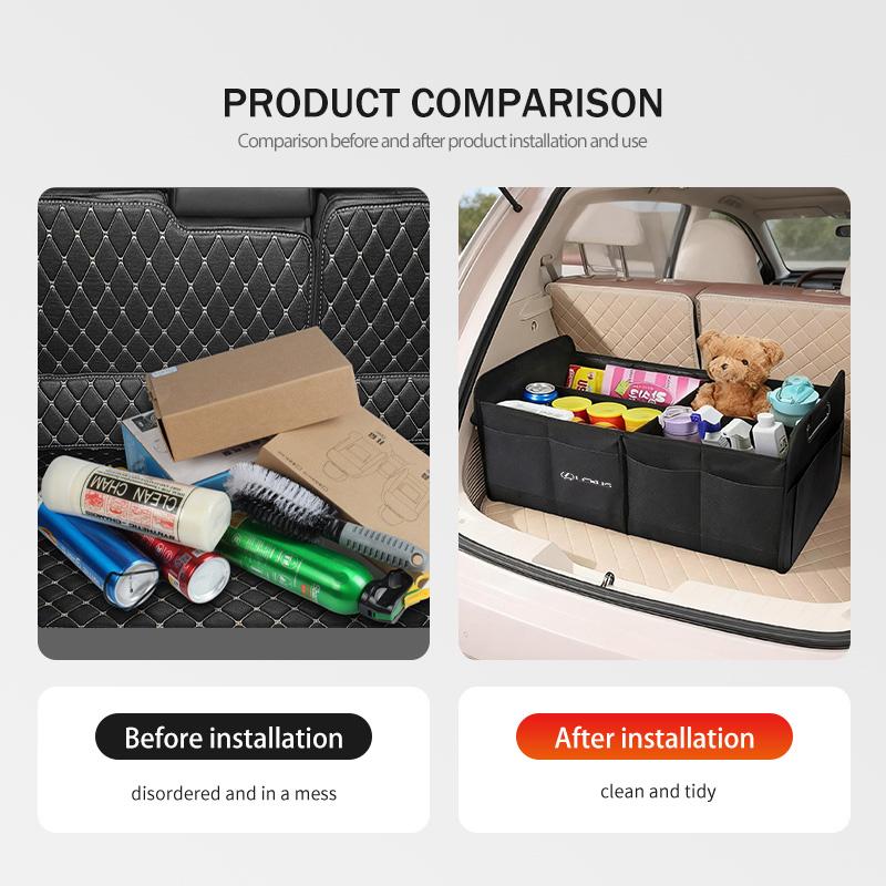 YOM1 Large Capacity Car Interiors Storage Box Organizer Bag Auto Accessories For Lexus UX250h RX450h CT200h RX400h NX LX GC RX UX GX