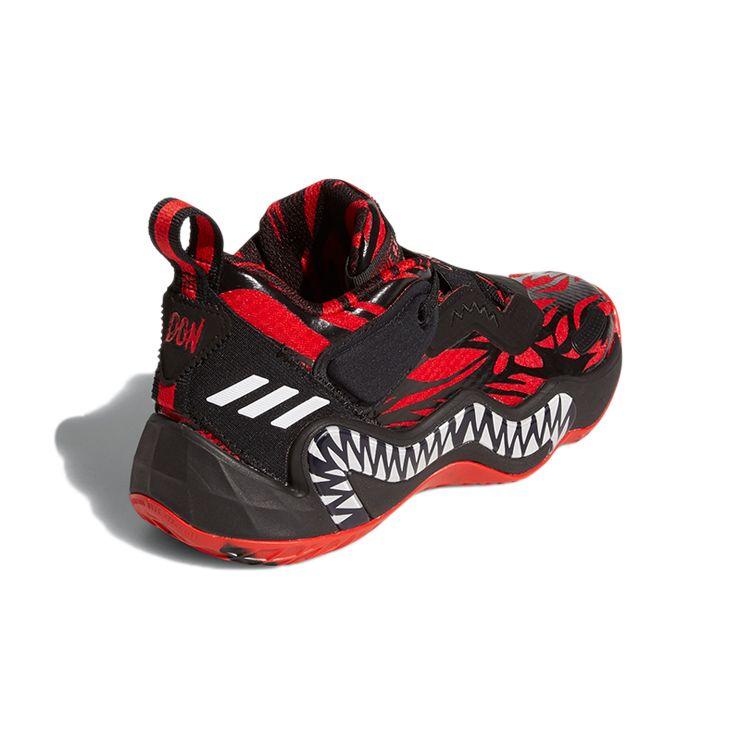 Marvel x adidas D.O.N. Выпуск №3 J Venom Carnage — черные ярко-красные детские кроссовки Core — черная обувь — белый GZ5494