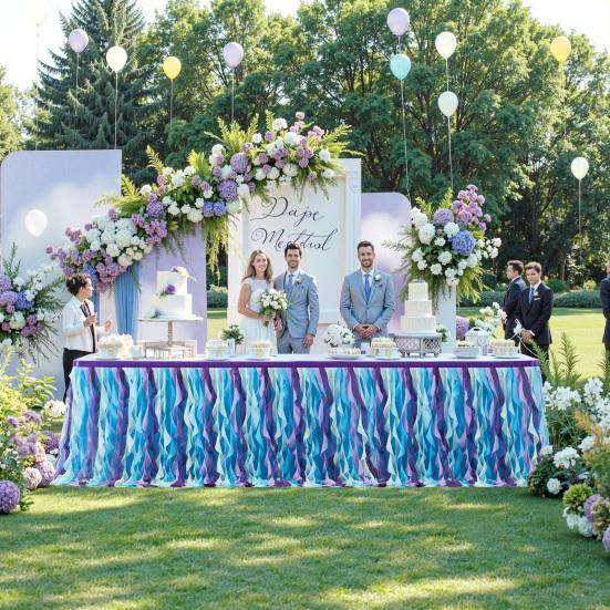 Curly Willow Table Skirt for Rectangle Round Tables 6ft Ruffle Tutu Table Cloth Reusable Table Skirt for Baby Shower Birthday Party Wedding Candy Cake