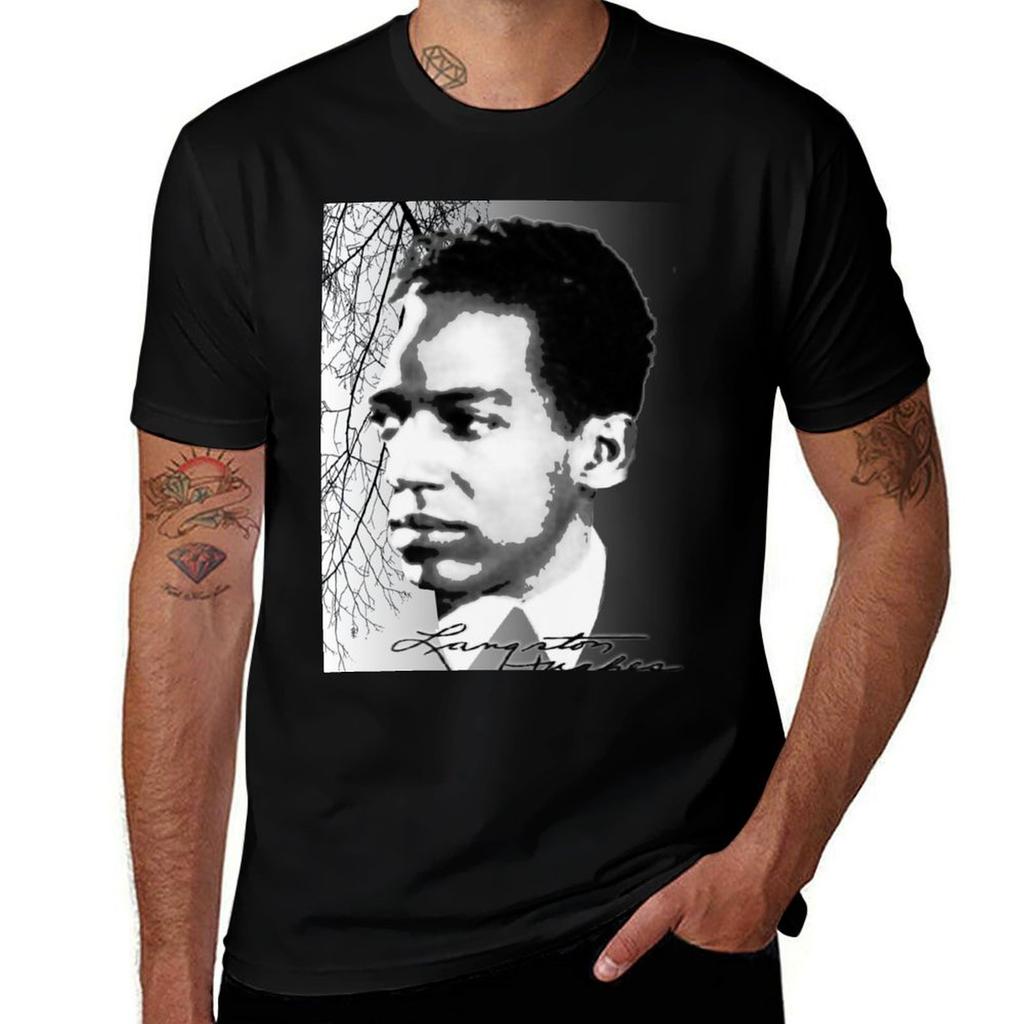 Langston Hughes Tshirt T Shirts For Man Graphic Vintage Tshirt