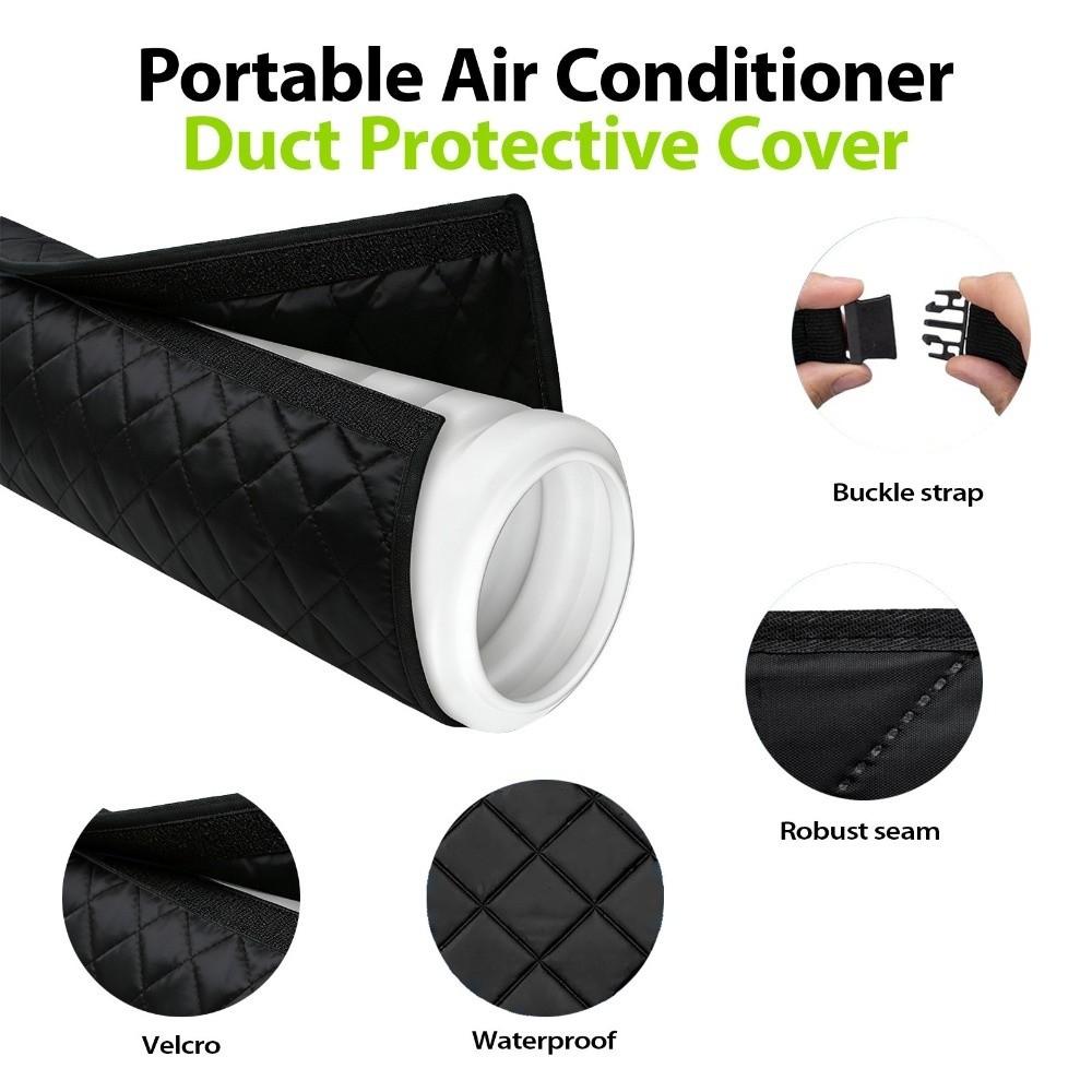 Adjustable Straps Portable AC Hose Sleeve Waterproof Exhaust Hose Wrap Household