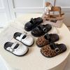 Осень 2025 Девочки Ретро Birkenstock Слипоны на Толстой Подошве - Закрытые Уличные Полуботинки для Детей Среднего и Старшего Возраста