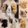 Plush Golden Retriever Dog Toy With Pp Cotton Filling For Kids And Pets