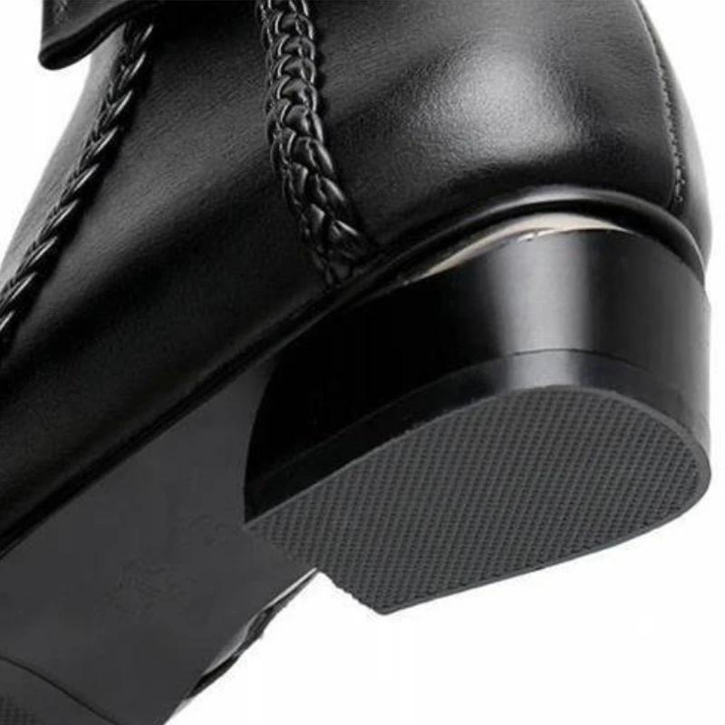 2024 Autumn Winter Women's PU Short Boots Ladies Fashion Bow Side Zipper Middle Warm Casual Elegant Suede Ankle Boots Plus Size