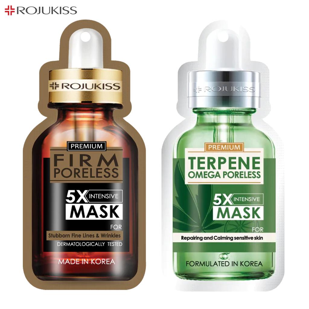 Rojukiss Акне/Укрепляющая/Красная сыворотка/Глута/HYA/Омега/Идеальная/Восстанавливающая/Белая/Цинковая интенсивная маска без пор 5X 25 мл - Thai Skincare