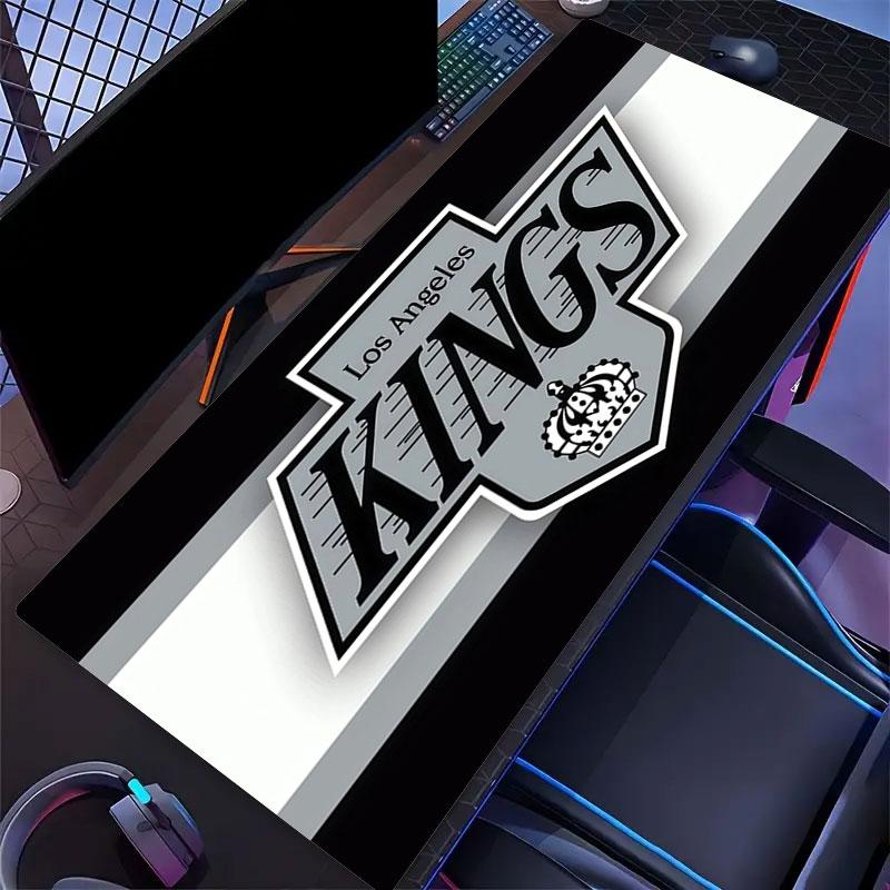 LA Kings Mouse Pad, Large Gaming Desk Mat, Non-slip XXL Mousepad for Laptop & Tablet, Mini PC Playmat with Stitched Edges