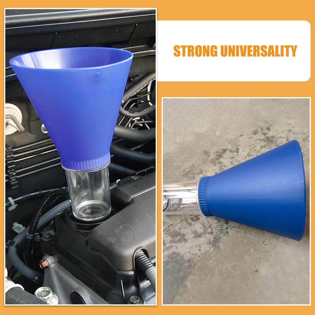 Universal Spill-Free Engine Oil Funnel Threaded Design Wide Mouth Auto Oil Change Funnel for Vehicles Funnels for Automotive Use