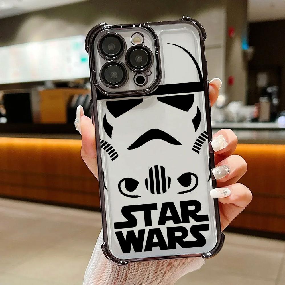 S-Stars Wars Art Case For iPhone 17 Air 16 15 14 11 12 13 Pro Max 16e 17E 15 Plus 13 Mini Shockproof Fundas Soft Phone Cover