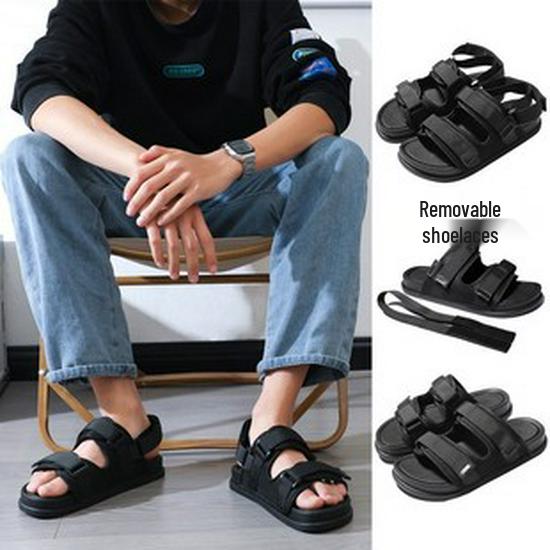 2025 Thailand Women's Thick-Soled Outdoor Beach Platform Slippers with Holes