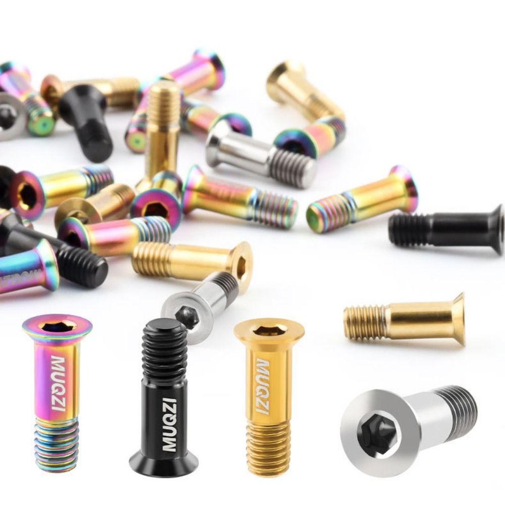 2PCS Titanium Zinc Zinc Alloy Rear Derailleur Jockey Wheel Screws Bicycle Rear Guide Wheel Screw  MTB