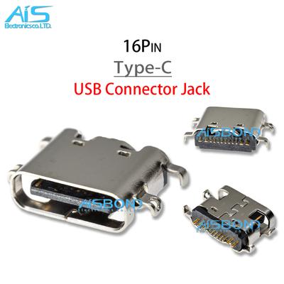 10 шт./лот Type-C USB-порт для зарядки Разъем гнездо зарядное устройство Коннектор док-станция Для планшета Ручные компьютеры Мобильный телефон 16 контактов 12 контактов