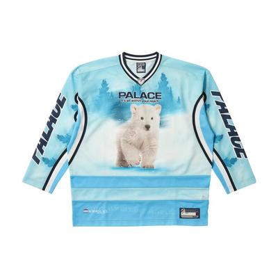 Palace Синие футболки унисекс Brighter Alternative Hockey Jersey P25ES070