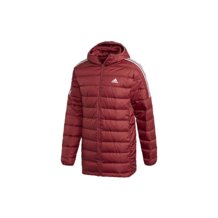 adidas Зимняя длинная кепка пуховик мужской красный мужской GH4606
