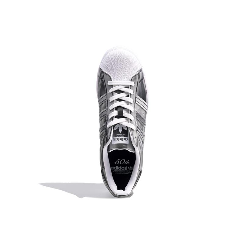 adidas Оригинальные кроссовки Originals Superstar Fashion Casual для скейтбординга Унисекс Серые Серебристые FX7780