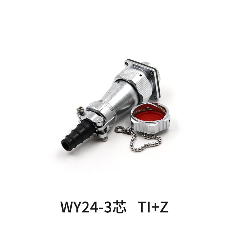 WEIPU WY24 TI+Z Waterproof M24 2 3 4 9 10 12 19 Pin Aviation Electrical Connector Solder Male Plug Female Socket Panel Adapter