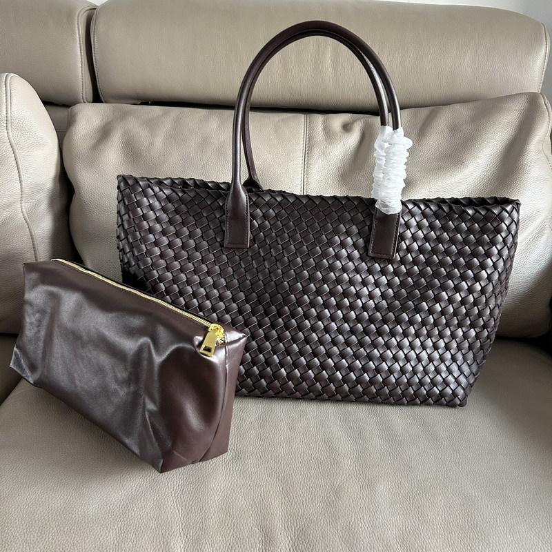 2025 Новая женская сумка из натуральной кожи, плетеная вручную сумка, большая вместимость, сумка для матери и ребенка, корзина для овощей, ручная сумка через плечо, крест