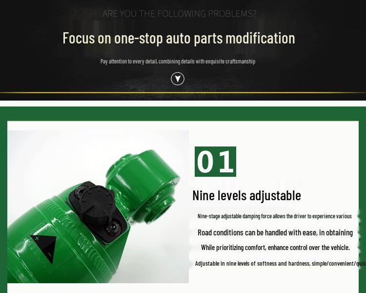 Pajero V73/V75/V97/V93/V95/V98/V68/V77 2-Inch Lift Kit: Modified Shock Absorber Springs