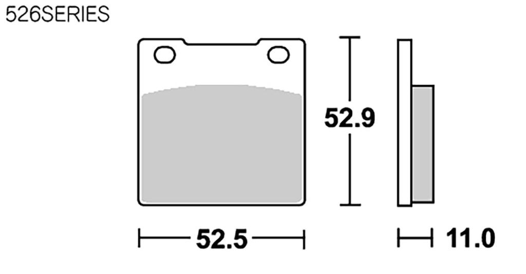 KITACO SBS Тормозная колодка Дешевая, Долговечная и Толстая 526HF Керамическая