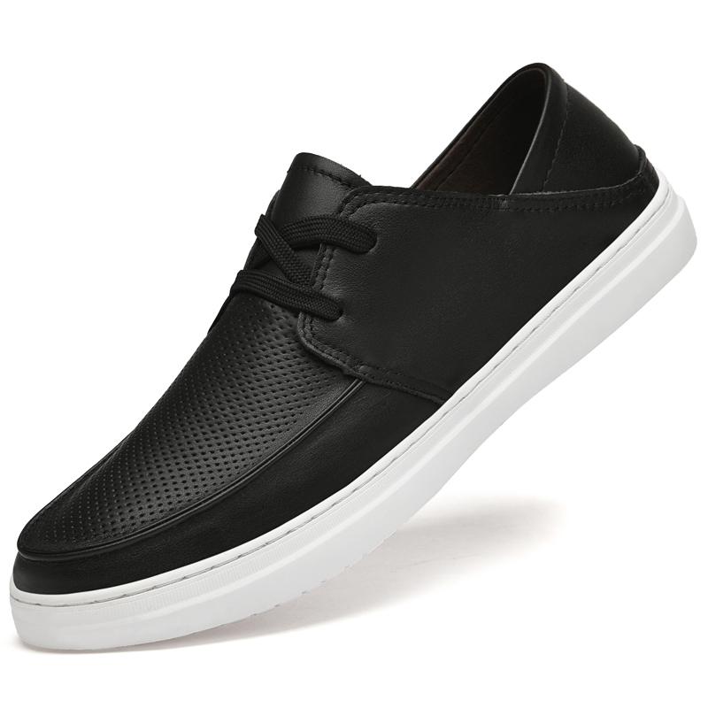 Мода Классика Мужские Летние Удобные Слипоны Британский Стиль Обувь Мужская Повседневная Кожаная Обувь Мужские Лоферы для Свадебного Платья Мужские Легкие