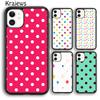 Krajews Чехол-накладка с разноцветным горошком Для iPhone 17 Air 16 15 14 plus 11 12 13 pro max чехол Ракушка Fundas