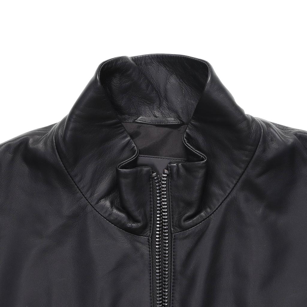 Emporio Armani Кожаная куртка мужская черная 01R55P-01P54-999