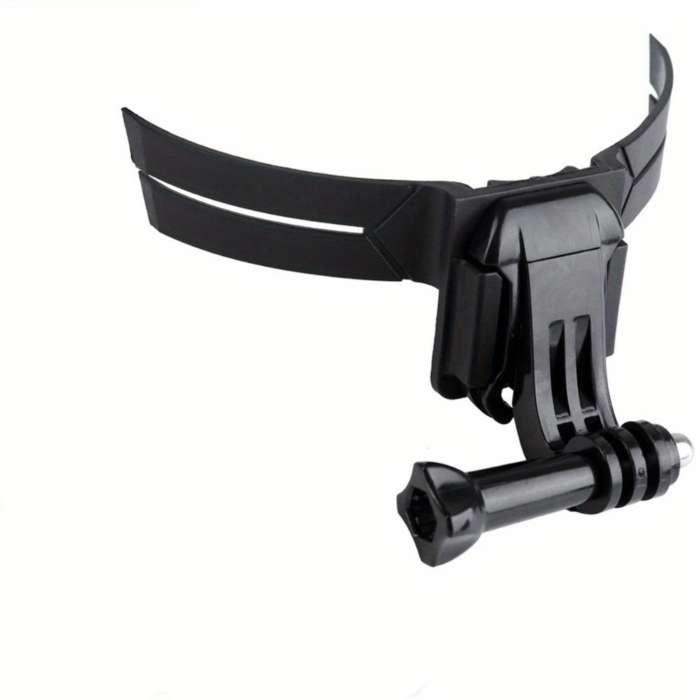 Universal Adjustable Action Helmet Mount] Motorcycle Helmet Chin Mount for Action Camera - Full-Face Helmet Camera Bracket