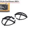 Черный Для Ford Bronco + Декоративная Накладка Рамка Защита Передней Фары