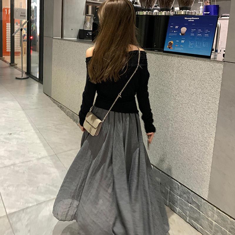 Длинная юбка с эластичной резинкой на талии в богемном стиле и краем в виде листьев лотоса для женщин