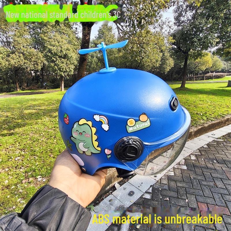 Регулируемый детский электрический мотоциклетный шлем для мальчиков и девочек - Защита от солнца