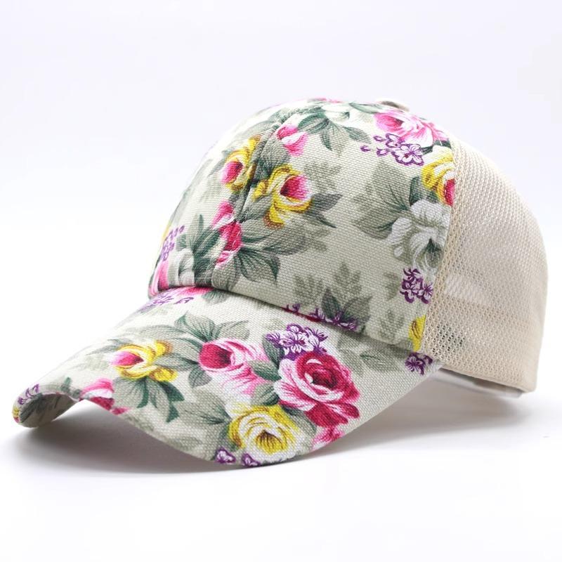 Hat women's summer tide outdoor net hat casual baseball cap summer visor hat cool hat sun hat cap