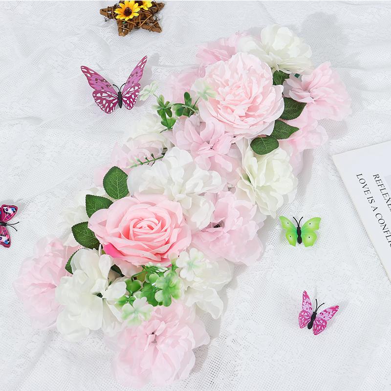 Искусственные цветы, свадебные украшения, арка, шелковые пионы, розы, искусственная арка, цветочный декор, украшения для приема/банкета