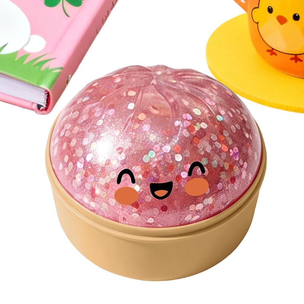 Dumpling Shape Slow Rising Squeeze Toys Soft Pocket Stress Balls Desk Accessories for Adults Kids Home Office Classroom Travel
