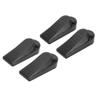 2 Sets Door Stoppers Prevent Collision Minimalist Black Heavy Duty Stackable Door Stops with Base Fo
