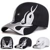 Unisex GAT Letter Flames Embroidery Hip Hop Baseball Hat Personality Caps Spring Autumn Outdoor Leisure Hats Travel Accessories for Women Men