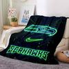 Seattle Seahawks Print Flannel Blanket High Quality Warm Comfortable Cover for All Seasons Perfect for Gifts Home Decor