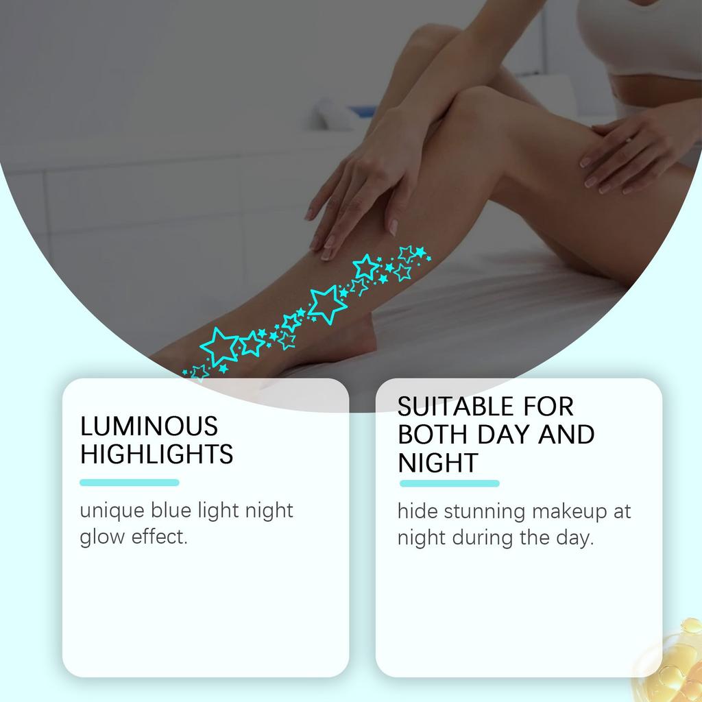 Shiny Blue Stickers, Facial And Body Stickers For Human Art, Fake Butterfly Music Festival Party