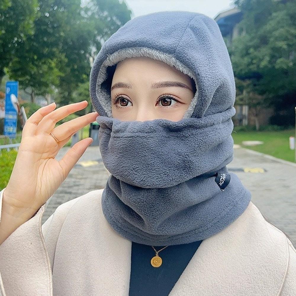 with Mask Balaclava Hat Windproof Cycling Mask New Ear Protection Cap Winter
