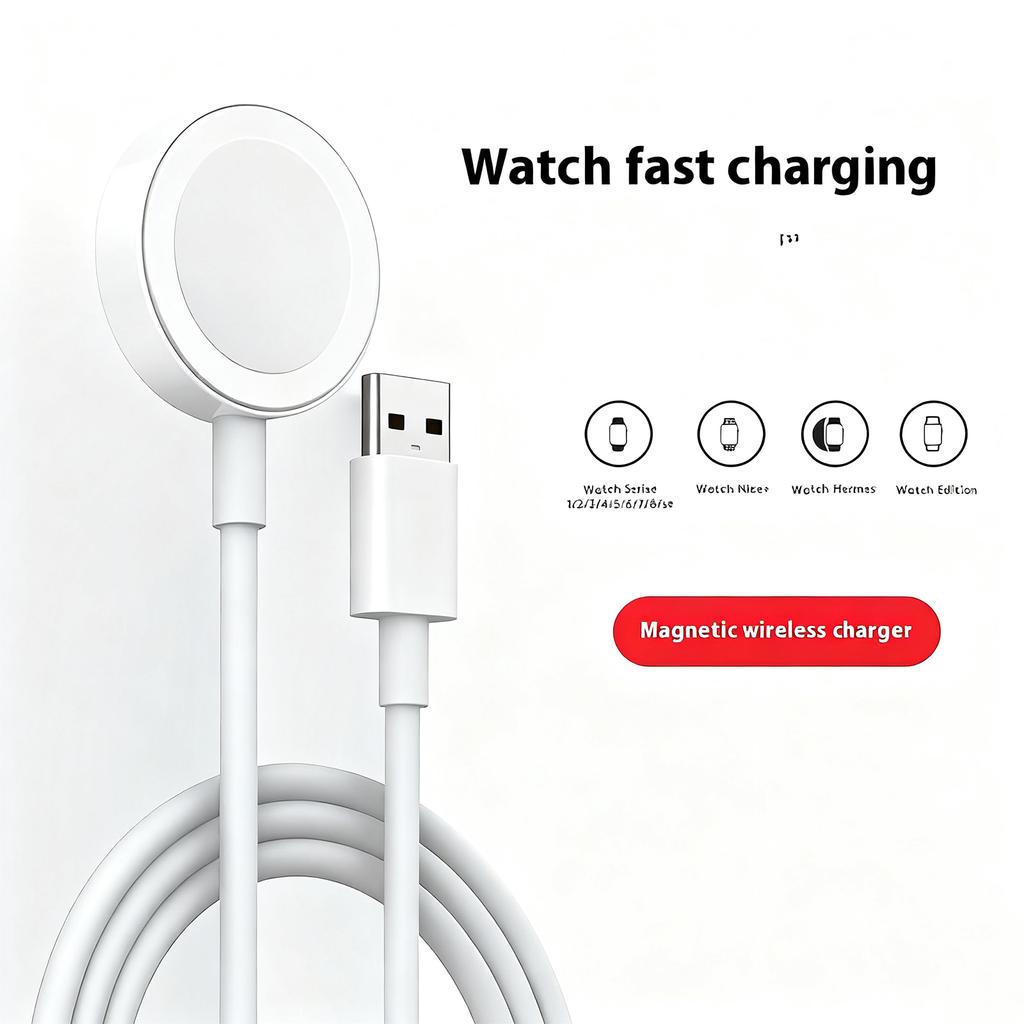 Новое магнитное беспроводное быстрое зарядное устройство USB/Type C Док-станция для Apple Watch Серии 10 9 8 7 6 5 4 3 2 Ultra Edition iWatch