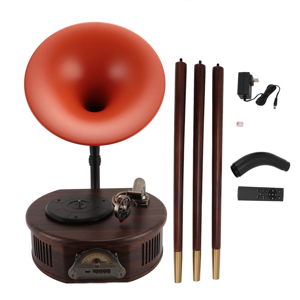 Винтажный граммофонный проигрыватель пластинок 3 скорости Bluetooth 4.2 динамик ретро граммофонная пластинка