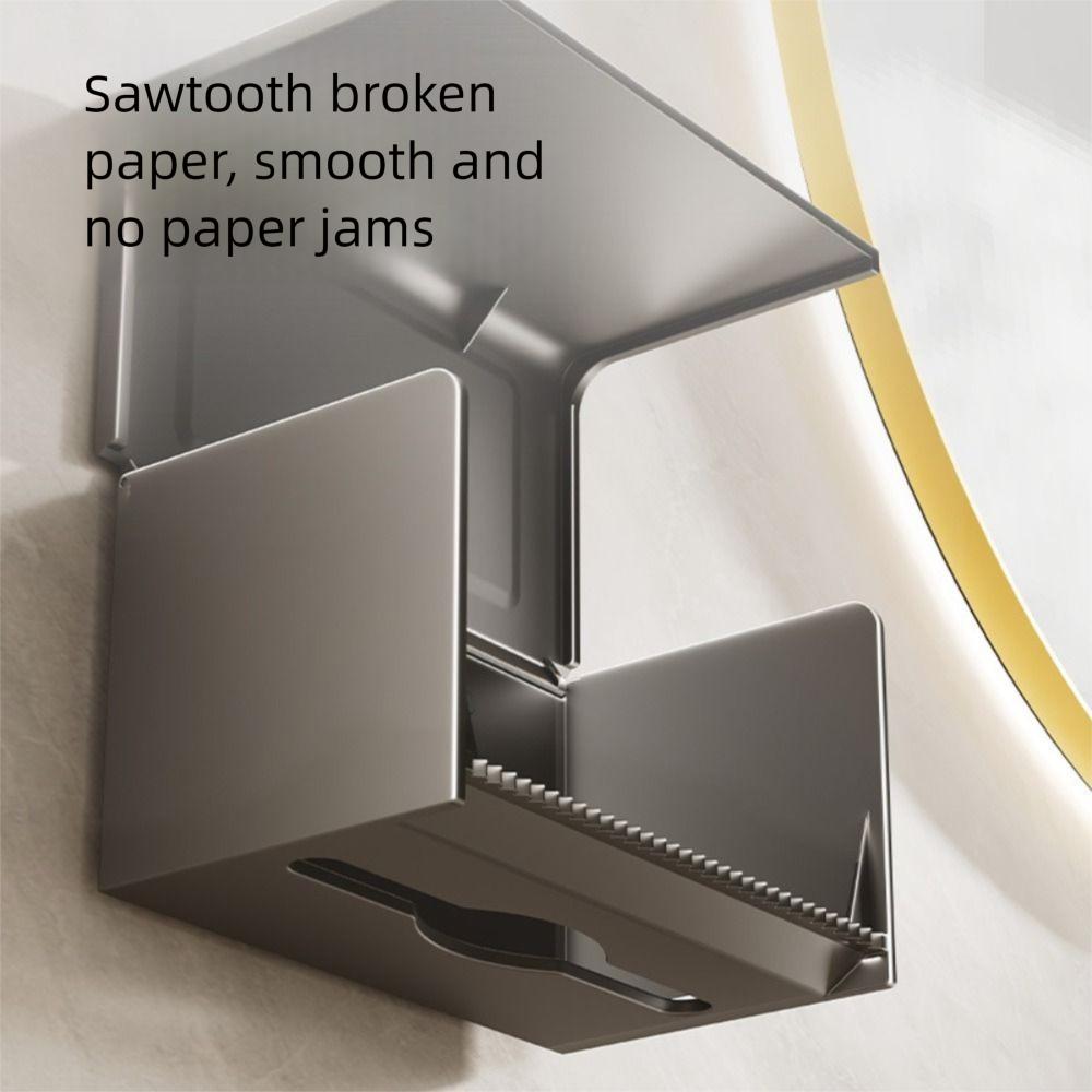 Waterproof Roll Paper Storage Rack Punch-Free Paper Towel Holder Bathroom Accessories