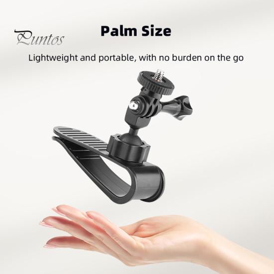 Автомобильный солнцезащитный козырек, крепление для камеры, вращение на 360 градусов, противоскользящий замок, противоударный держатель для видеоблога, спортивный кронштейн для камеры для GoPro, Osmo Pocket 3