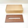 KATOMOKU Wooden Tissue Case, Small, km-66NA, Paulownia Wood, Natural Brown (Natural)